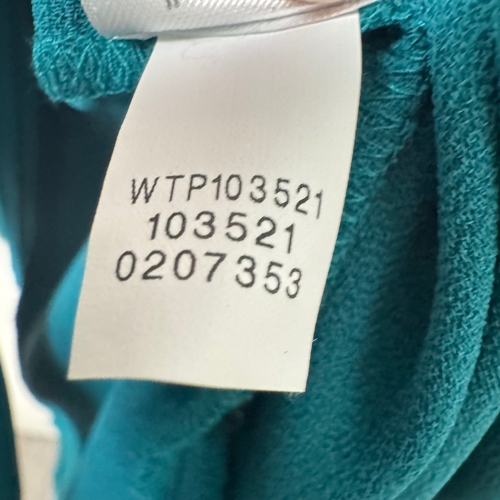 J. Jill Button Down Women S Teal Pleated Back Long Sleeve Tunic Blouse - Picture 4 of 7